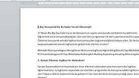 Let's Talk İçin Sosyal Medya Metinleri 
