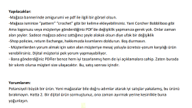 Murat Bey için Yaptığımız Çalışma