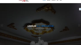 Liderler Alçı Dekorasyon kurumsal web sitesi tasırımı