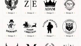 monogram logo tasarımları 12 farklı tasarım