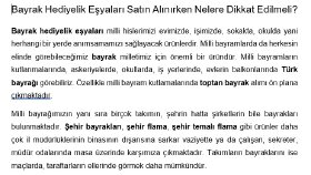 Bayrak Temalı Hediyelikler