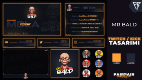 MrBald - Twitch/Kick/Youtube Yayıncı Tasarım Paketi