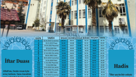 İmam Hatip Lisesi İçin İmsakiye Tasarımı