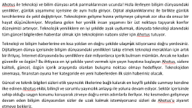 HAKKIMIZDA YAZI ÖRNEĞİ