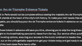 Entrance Tickets