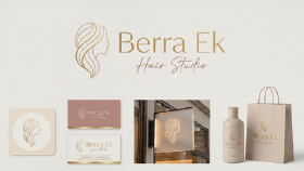 Berra Ek Hair Studio Logo ve Marka Kimliği