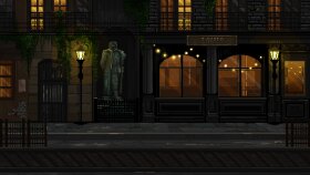 Pixel art sokak tasarımı