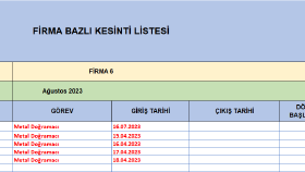 Excel - Seçimlere göre değişen listeler ve filtreler
