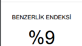 Yüksek Lisans Tezi İntihal Çalışması