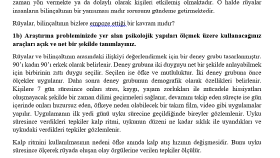 Psikolojik araştırma yöntemleri