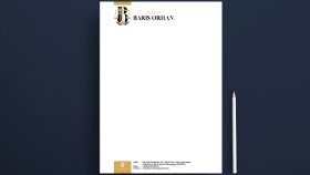 Hukuk Bürosu için antetli kağıt tasarımı