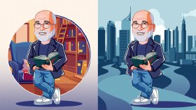 Özel bir İkon-Karikatür Çalışması
