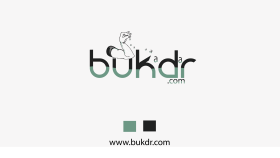 "bukdr.com" sitesi için tasarladığım logo çalışması