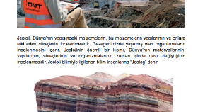 "Jeoloji" hakkında popüler bilim yazısı