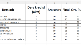 Ders Programı Ve Transkript Hesabı