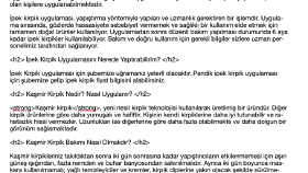 Web Sitesi İçeriği