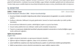 ATS Uyumlu, Modern Profesyonel CV