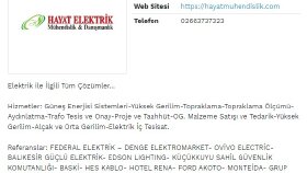 Hayat Mühendislik 30 Adet Firma Rehberi Kaydı Hizmeti