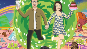 Rick and Morty temalı kişiye özel tasarım