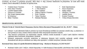 cv -türkçe