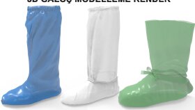 3D Galoş Modelleme render