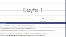EXCELL Hesap/Teklif Taslağı Hazırlama