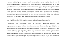 Sporun Endüstrileşmesi