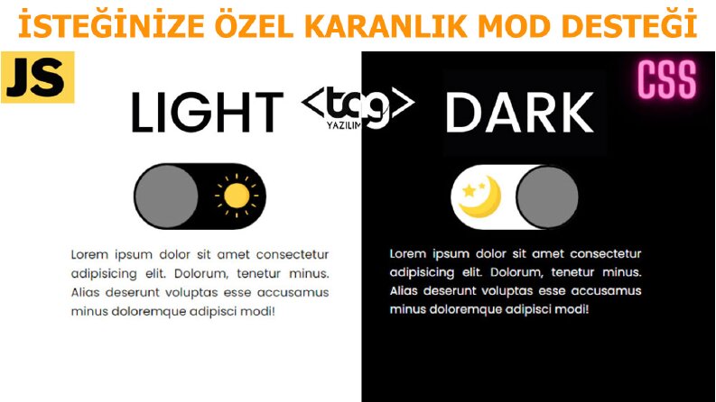 Karanlık Mod Yapımı