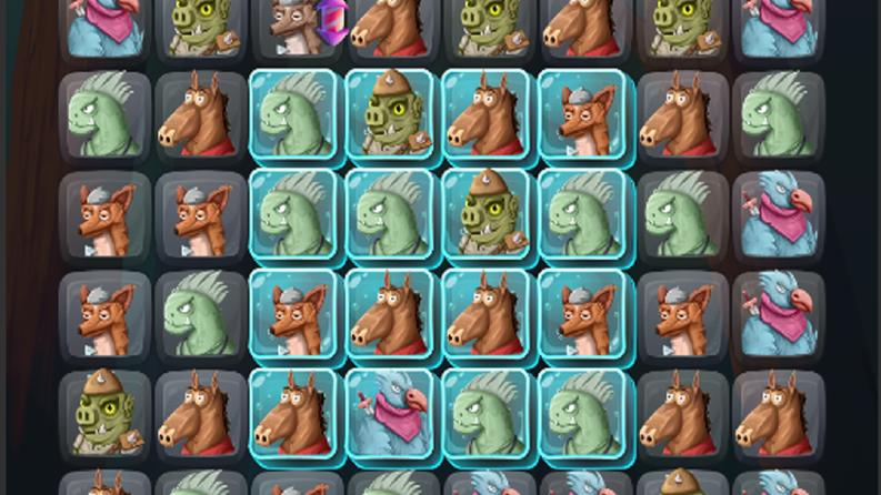 100 Day - Match 3 - Animals & Org