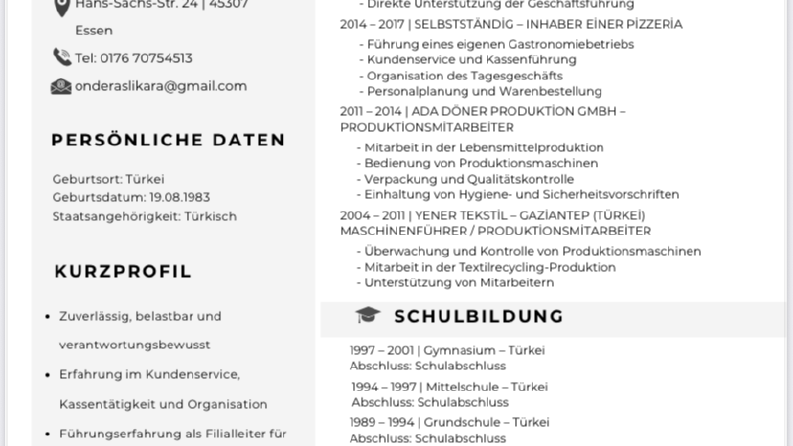 CV tasarımı