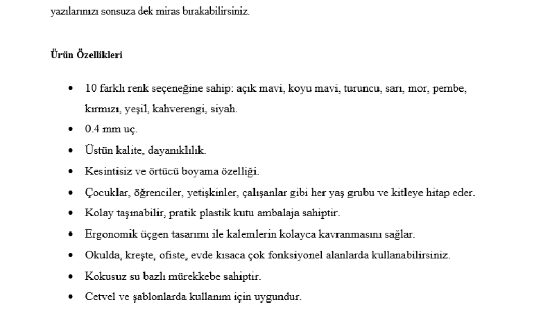 Ürün Tanıtımı