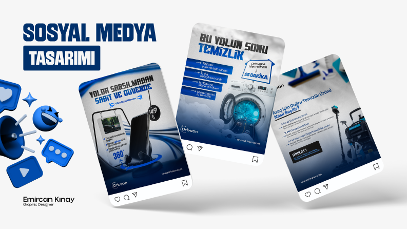 Oto Yıkama - Sosyal Medya Tasarımı