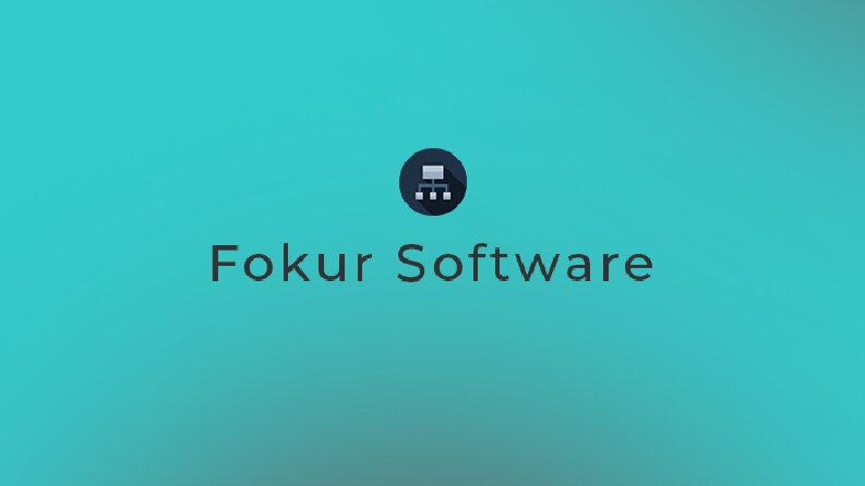 Fokur Software için yaptığım minimalist logo