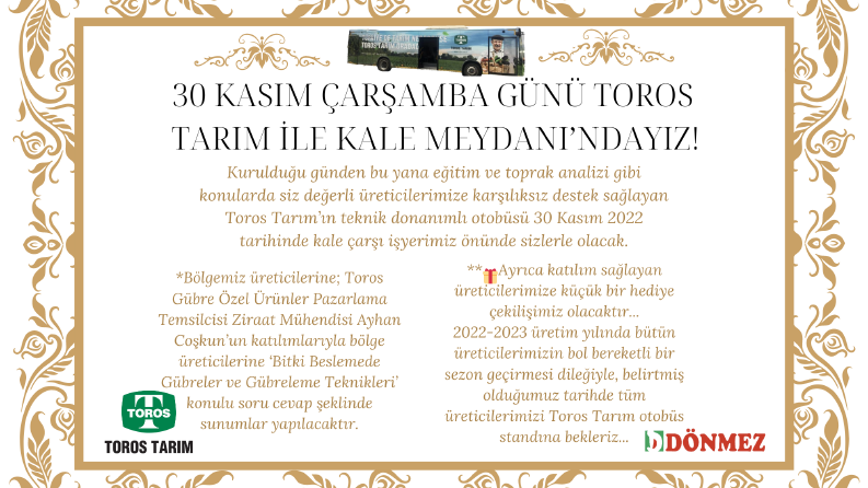 Toros Tarım Davetiyesi