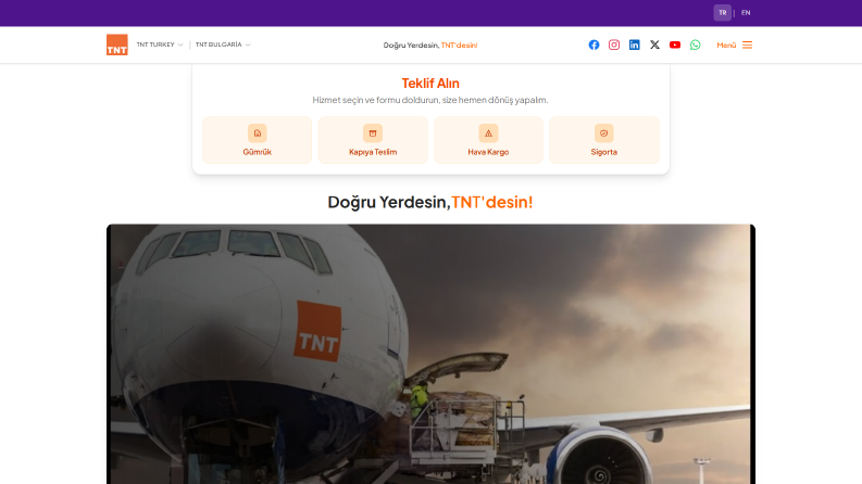 TNT Gumruk Web Sitesi