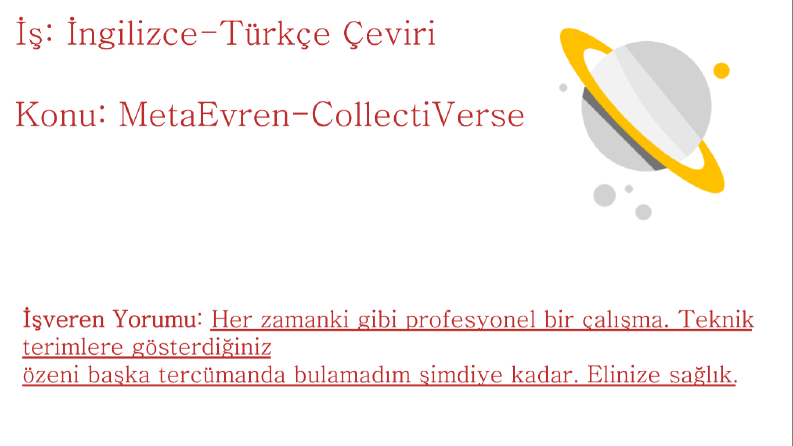 İngilizce-Türkçe Çeviri 