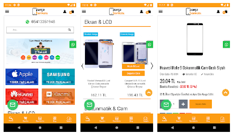 Parça Bankası Android Webview Çalışması