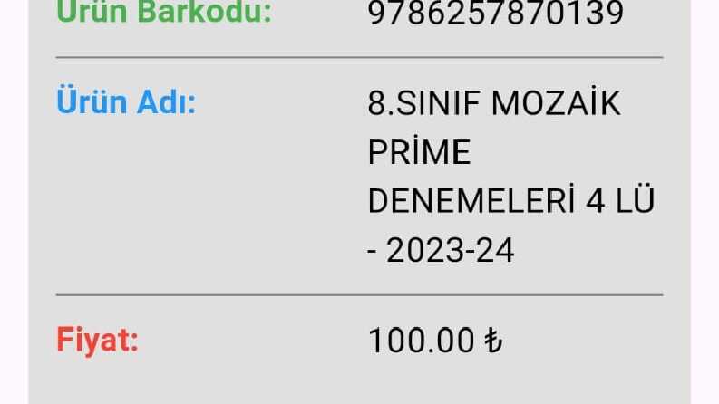 İşletme içersiide Barkod Scanner uygulaması geliştirdirildi