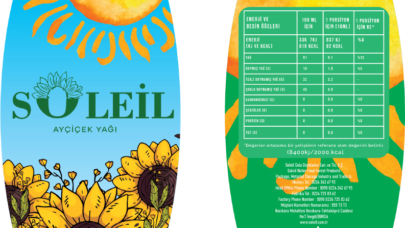 Soleil için Ambalaj Tasarımı