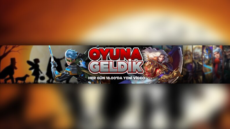 Oyuna Geldik Youtube Kanalı içi Yapılan Banner Tasarımı