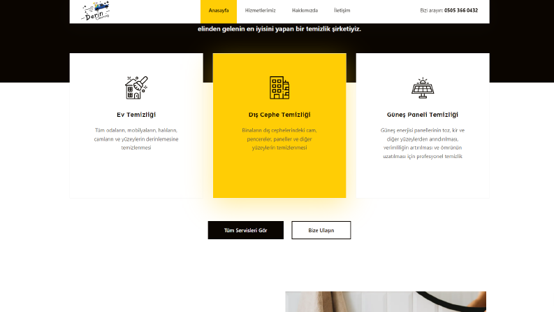 Temizlik Website Tasarımı