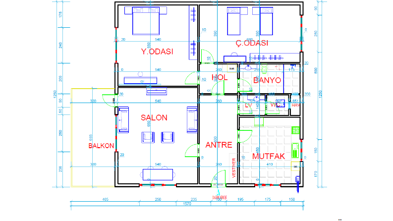 Autocad - Çizim Düzenlemesi ve Detayları