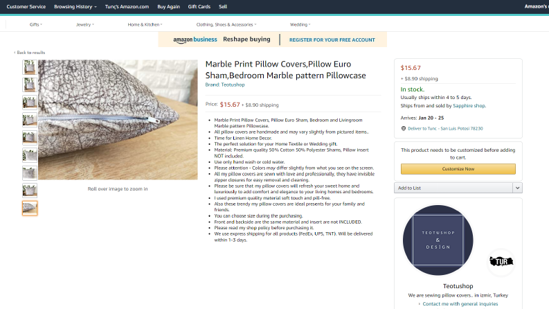 Amazon Handmade Ürün Girişi