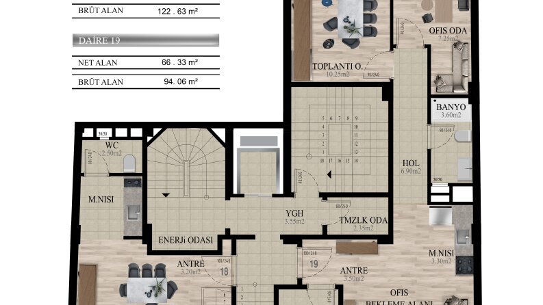 2D plan görselleştirme