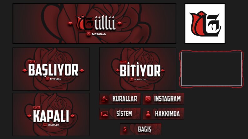 Özel twitch kanal tasarımı