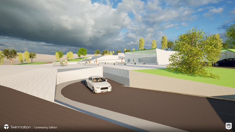 SketchUp ile peyzaj modeli ve Twinmotion ile render