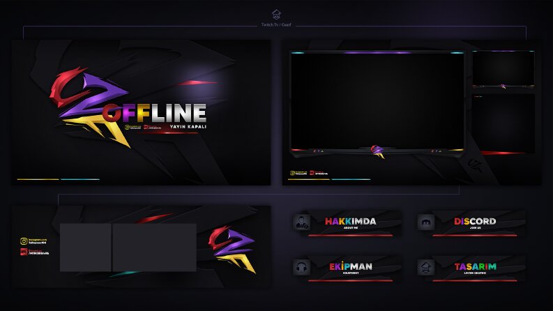 Twitch - Text Logo Tasarımı