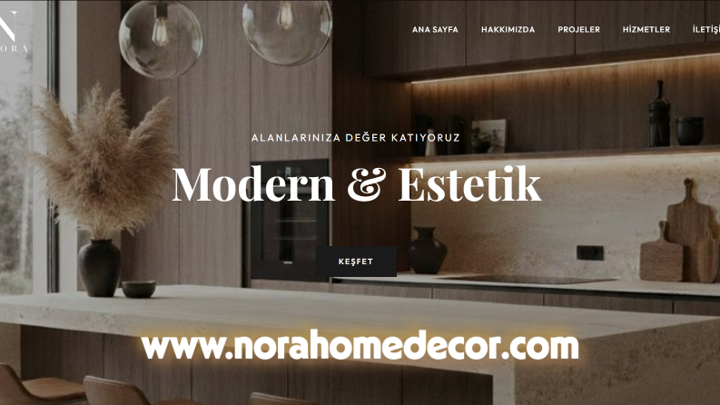 Nora Home Kurumsal Web Sitesi