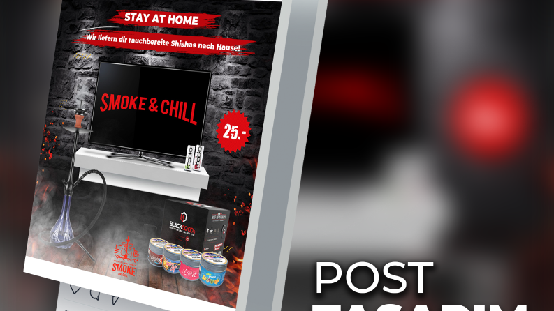 Smoke & Chill Instagram Post Tasarımı