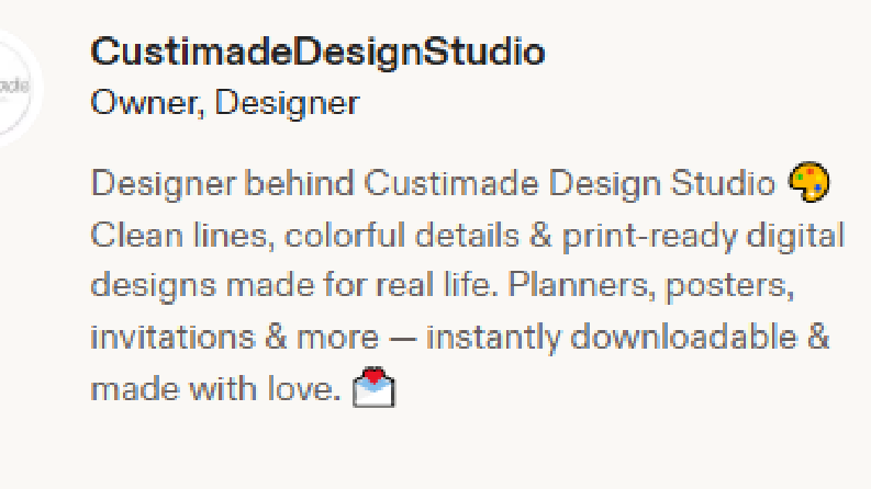 Etsy Mağaza SEO ve İçerik Altyapısı — Custimade Studio